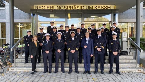 Delegation der Fregatte ‚Hessen‘ besucht Kassel