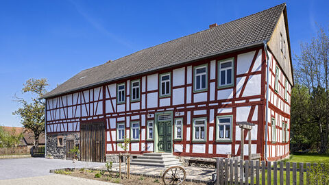 Das Waldecks Huus in Lauterbach-Maar, ein großes Fachwerkhaus